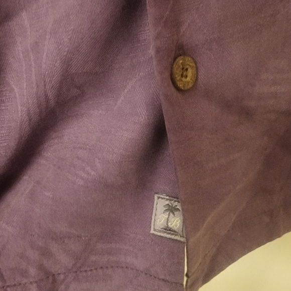Tommy Bahama Floral Hawaiian 100% Silk Plum Purple Shirt Mens XLX - Picture 4 of 10